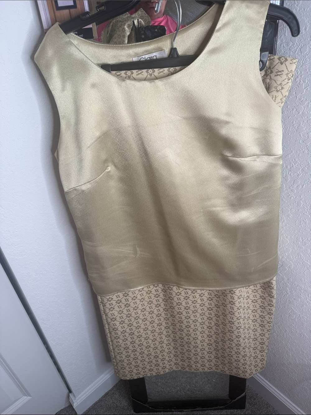 Cicara Cream Patterned Skirt Set with Hat - Picture 5 of 9